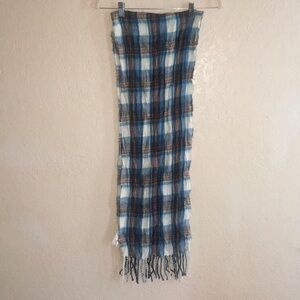 Blue Plaid Scarf